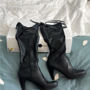 Nine West Black Heeled Boots